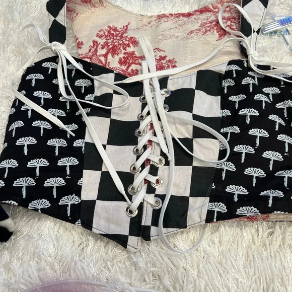 Custom reversible corset top worn 1x - Picture 2 of 6